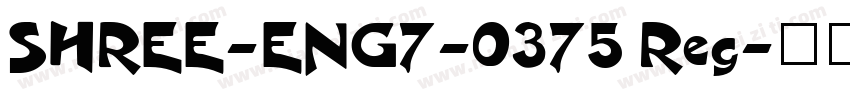 SHREE-ENG7-0375 Reg字体转换